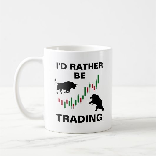 Mug Je préférerais être Trading Stock Trader (Gauche)