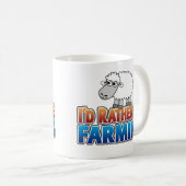 Mug Je préférerais faire de l'agriculture ! - moutons  (Devant droit)