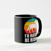 Mug Je préférerais faire du cheval pour femmes et fill (Devant droit)