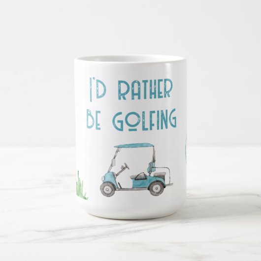 Mug Je Préférerais Faire Du Golf (Centre)