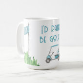 Mug Je Préférerais Faire Du Golf (Devant gauche)