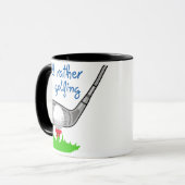 Mug Je préférerais faire du golf (Devant gauche)