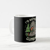 Mug Je préférerais grimper (Devant gauche)