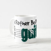Mug Je Préférerais Jouer À Ma Guitare (Devant gauche)