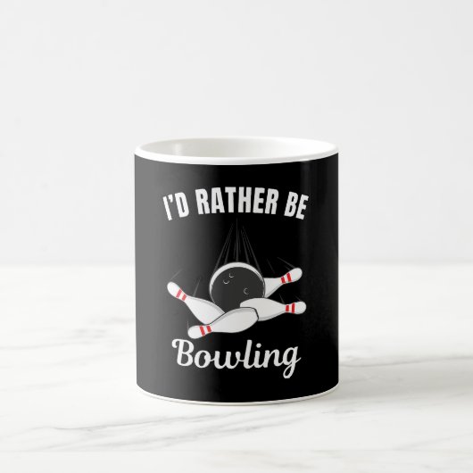 Mug Je préférerais jouer au bowling (Centre)