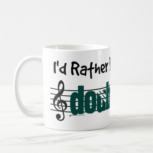 Mug Je Préférerais Jouer Ma Double Basse (Gauche)
