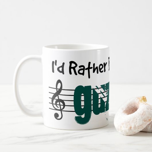 Mug Je Préférerais Jouer Mon Guzheng (Avec donut)