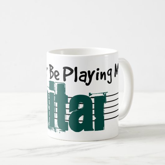 Mug Je Préférerais Jouer Mon Sitar (Devant droit)