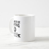 Mug Je Préférerais Jouer Pool Drôle Billard Pla (Devant gauche)
