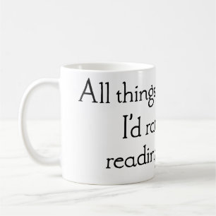 Mug "Je préférerais lire des bandes dessinées" Café Mu