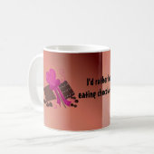 Mug Je préfèrerais manger du chocolat (Devant gauche)