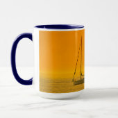 Mug Je préférerais naviguer, coucher du soleil, do-it- (Gauche)