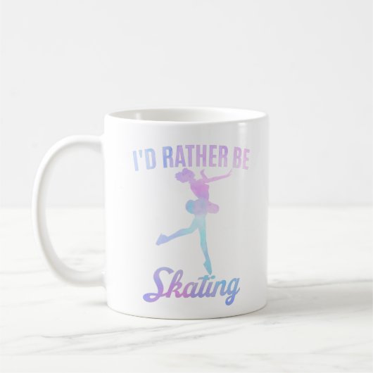Mug Je préférerais patiner (Gauche)