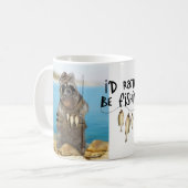 Mug Je préférerais pêcher (Devant gauche)