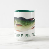 Mug Je préférerais pêcher de la vase à grande bouche (Centre)