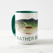 Mug Je préférerais pêcher de la vase à grande bouche (Devant gauche)