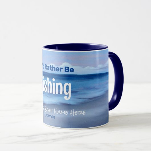 Mug Je préférerais pêcher de la viande (Devant droit)