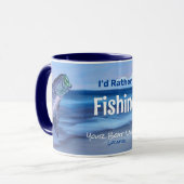Mug Je préférerais pêcher de la viande (Devant gauche)