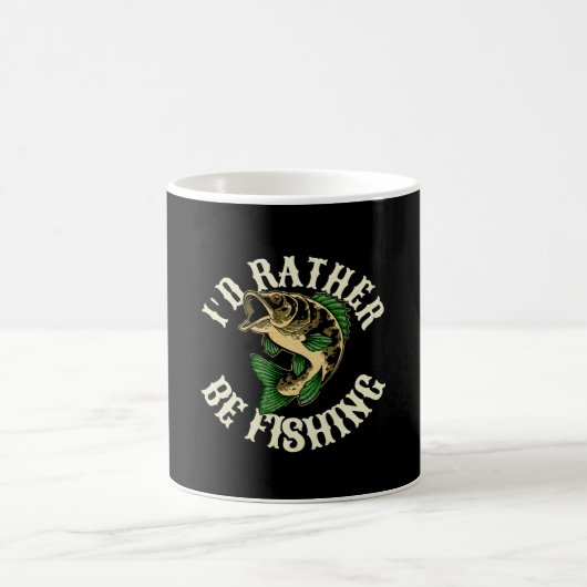 Mug Je préférerais pêcher drôle (Centre)