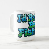 Mug Je préférerais pêcher Mignon petit poisson (Devant gauche)