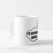 Mug Je Préférerais Skier (Devant gauche)