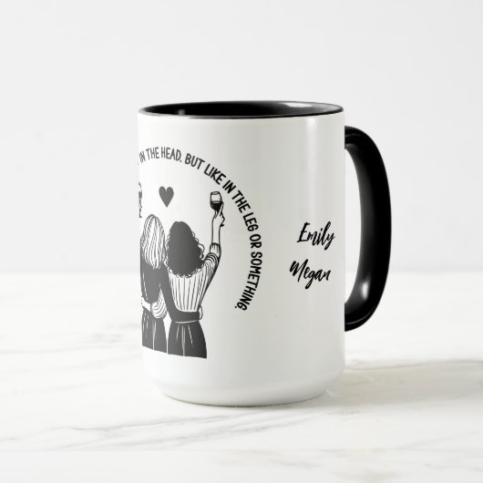 Mug Je prendrais une balle pour la citation drôle de B (Devant droit)