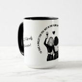 Mug Je prendrais une balle pour la citation drôle de B (Devant gauche)
