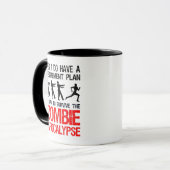 Mug Je Prévois De Survivre À L'Apocalypse Zombie (Devant gauche)