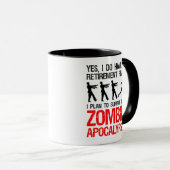 Mug Je Prévois De Survivre À L'Apocalypse Zombie (Devant droit)