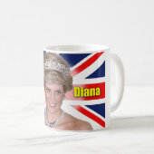 Mug "Je princesse Diana de HRH aime Diana" (Devant droit)