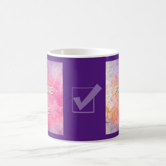 Mug JE PROMETS DE VOTER (violet) (Centre)