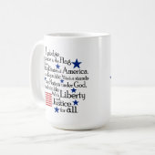 Mug Je promets l'allégeance au drapeau de l'Union (Devant gauche)