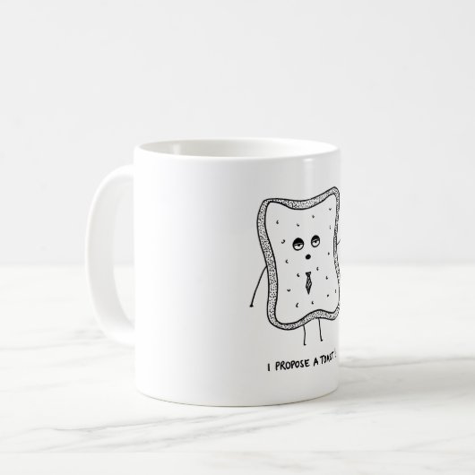 Mug Je propose un pain grillé (Devant gauche)