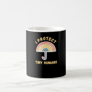 Mug Je protège les minuscules humains pour les travail