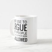 Mug Je refuse de discuter avec des gens qui auraient d (Devant gauche)