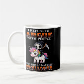 Mug Je refuse de discuter avec les gens qui auraient d (Gauche)