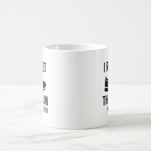 Mug Je regrette cette course (Centre)