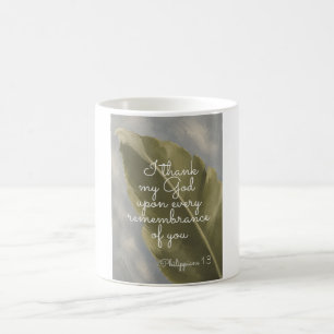 Mug JE REMERCIE MON DIEU Philippiens 1:3 Cadeau po