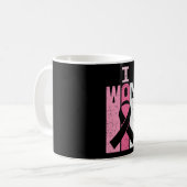 Mug Je remporte le combat de sensibilisation au cancer (Devant gauche)