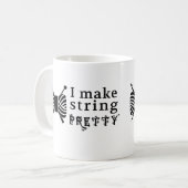 Mug Je rends la ficelle jolie • Métiers de crochet de (Devant gauche)