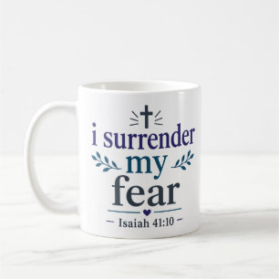 Mug Je rends ma peur Verset biblique inspirant