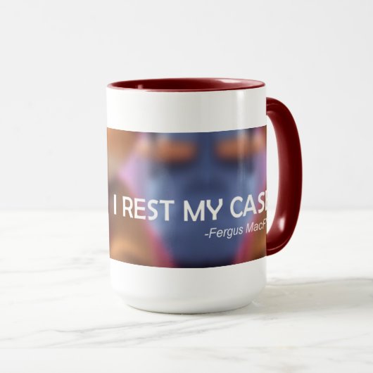 Mug "Je repose mon Coque" de Fergus MacFluff (Devant droit)