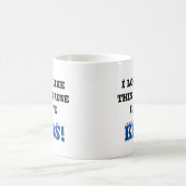 Mug Je ressemble à ce Noir et Bleu (Centre)
