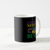 Mug Je Ressens Le Besoin De Perles Drôle Louisiana Mar (Devant droit)
