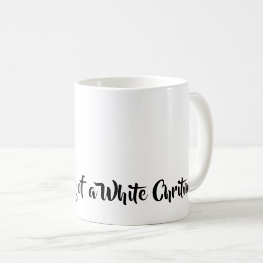 Mug Je rêve d’un Noël blanc, tout simplement élégant (Devant droit)