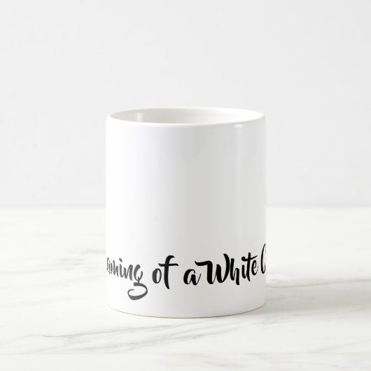 Mug Je rêve d’un Noël blanc, tout simplement élégant (Centre)