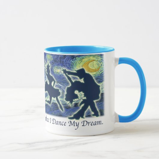 Mug Je rêve de la danse avec des étoiles (Droite)