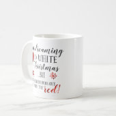 Mug Je rêve de Noël blanc (Devant gauche)
