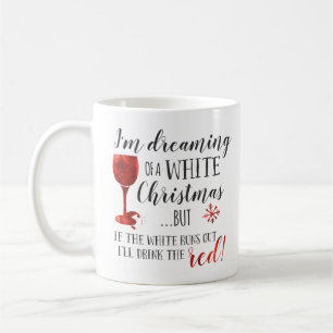 Mug Je rêve de Noël blanc