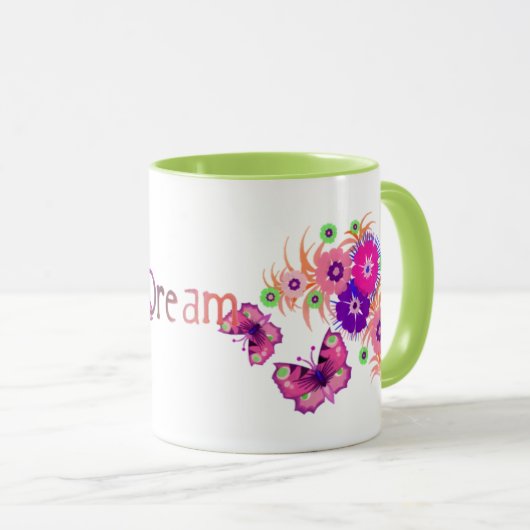 Mug Je Rêve De Papillons (Devant droit)